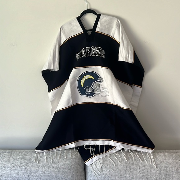 San Diego Chargers Poncho - One Size Fits ALL - Picture 2 of 6